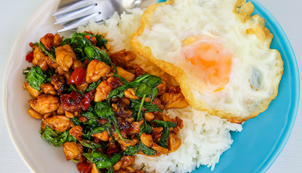 Dinner Socials: Thai Chicken Basil Rice