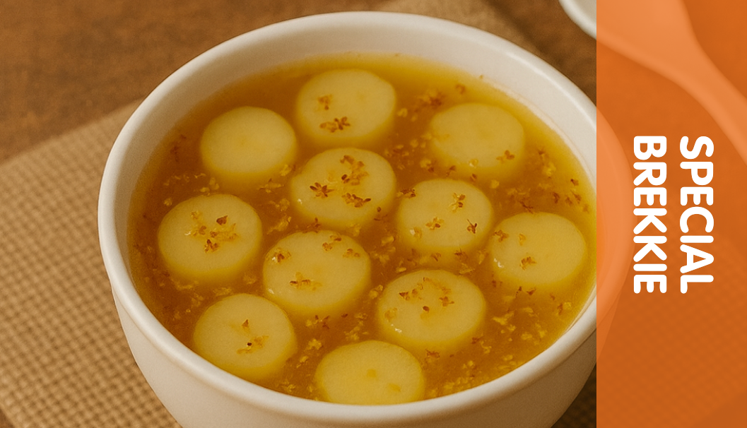 Special Breakfast: Sweet Osmanthus and Water Chestnut Drink
