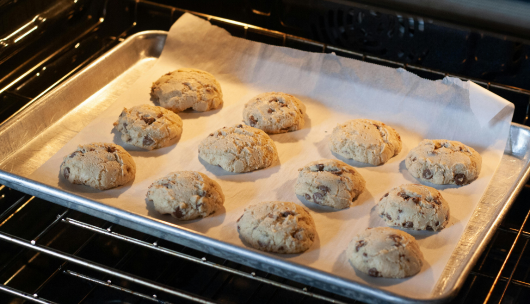 Baking workshop night: making choc chip cookies