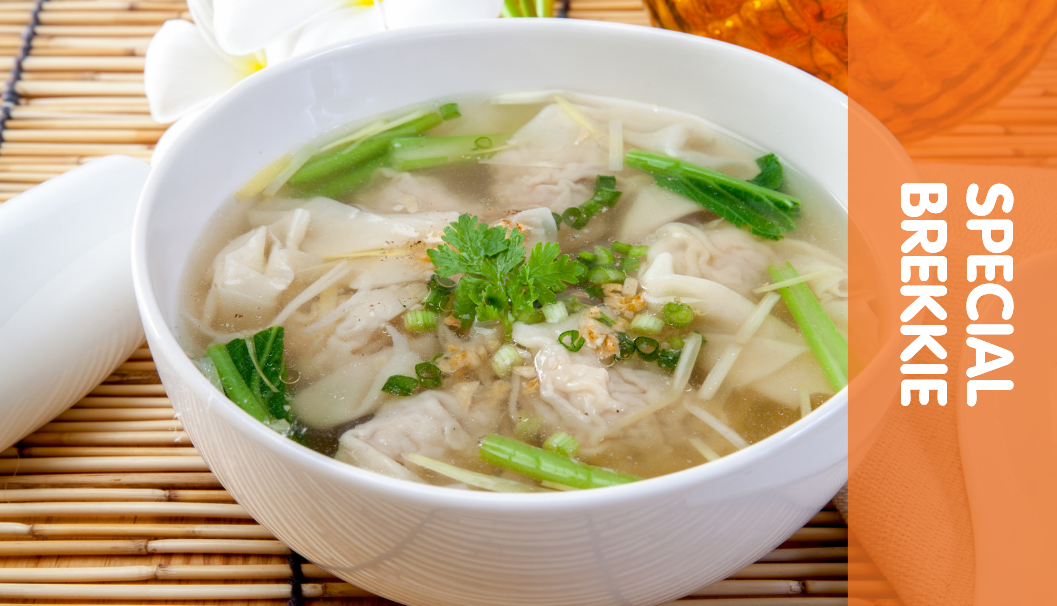 Special brekkie: Dumpling Soup