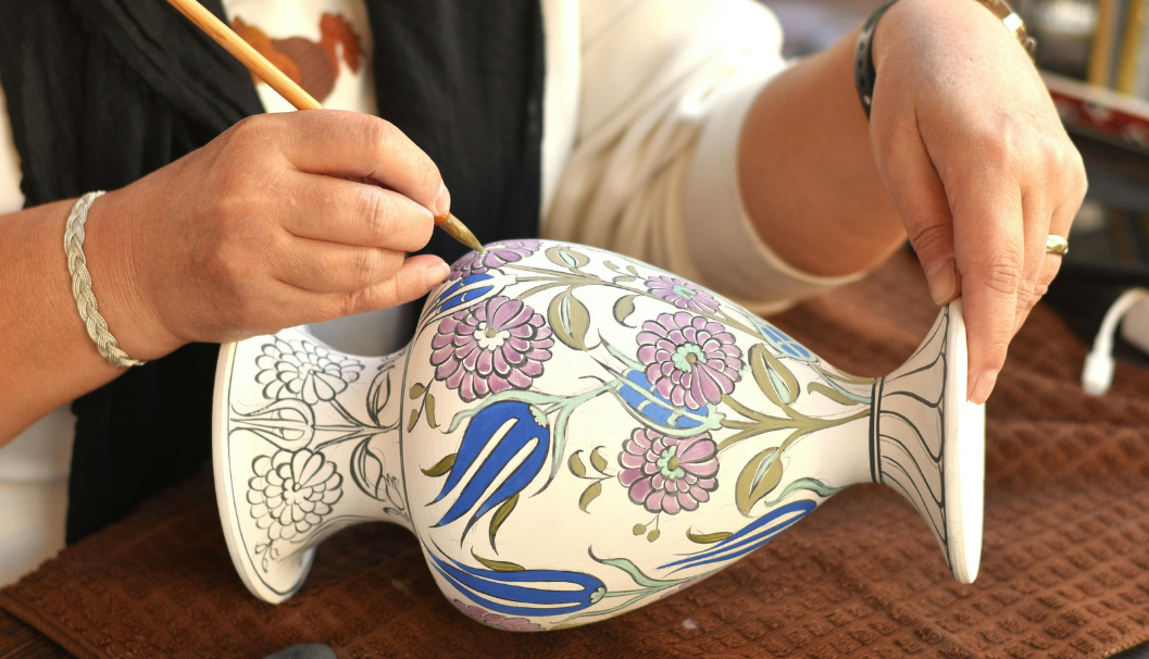 Painting on Vase